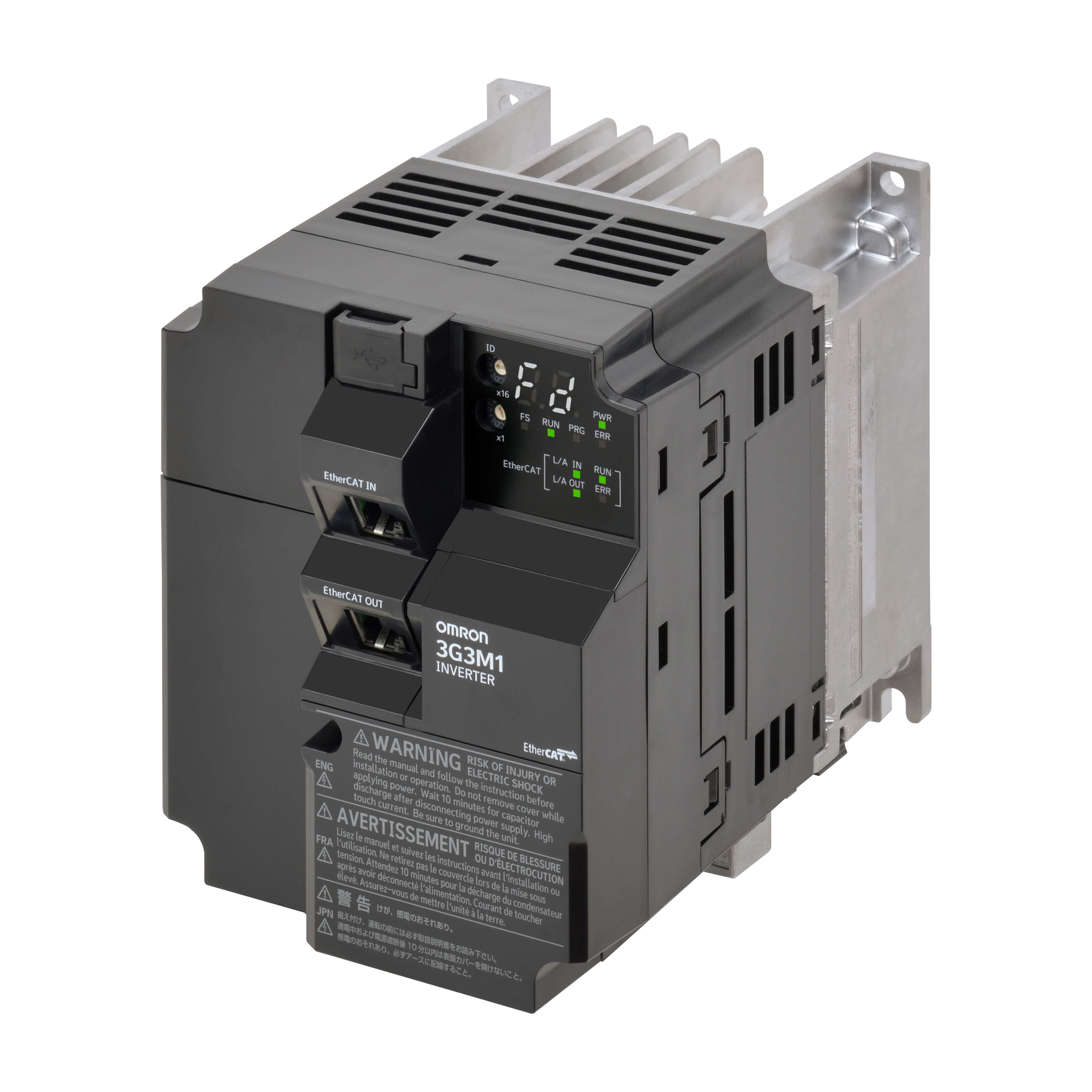 Omron 3G3M1-A4022-ECT — M1 Frekans İnvertör (VFD) (400V sınıfı (üç faz))