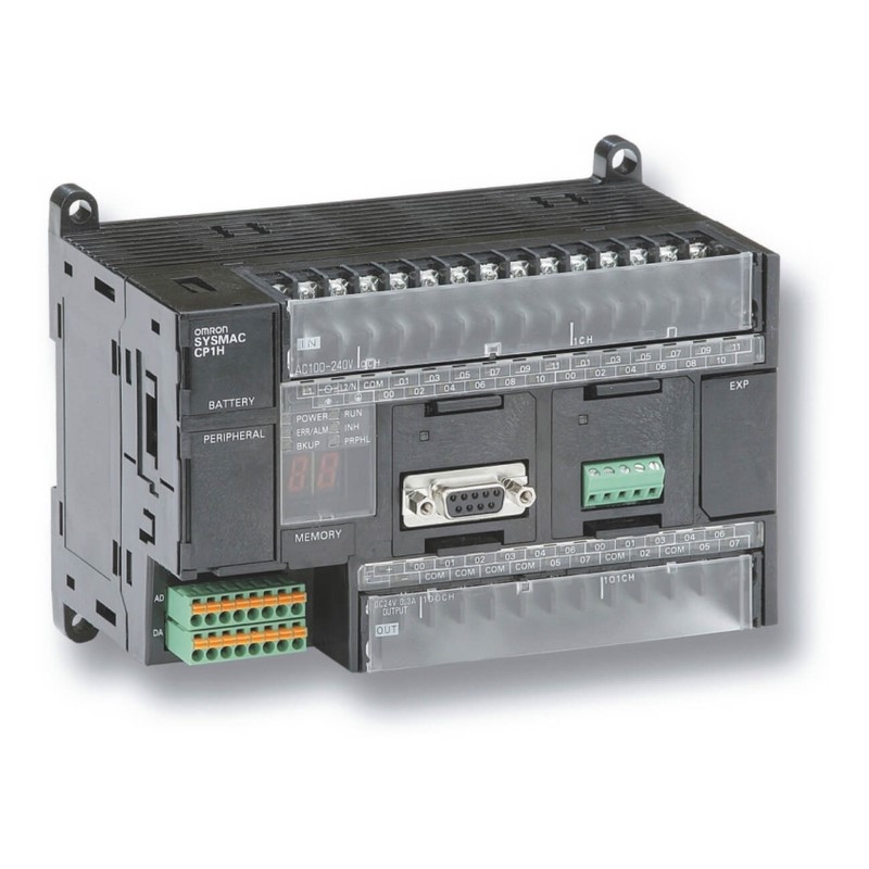 Omron CP1H-XA40DR-A CP1H Serisi Kompakt PLC (40 I/O, Röle, 100-240VAC)
