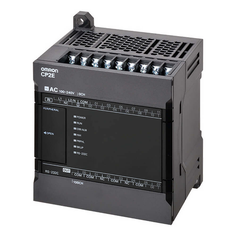 Omron CP2E-E14DR-A CP2E Serisi Kompakt PLC (14 I/O, Röle, 100-240VAC)