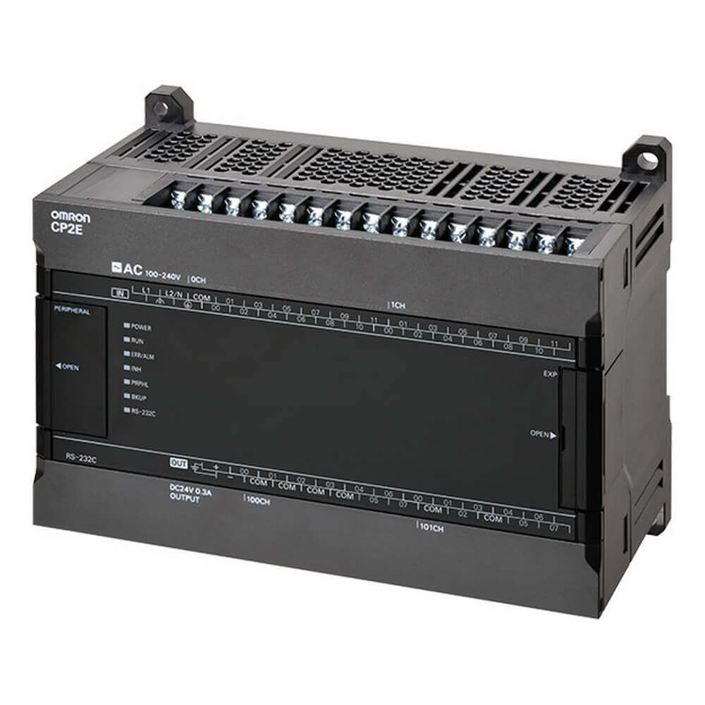 Omron CP2E-E40DR-A CP2E Serisi Kompakt PLC (40 I/O, Röle, 100-240VAC)