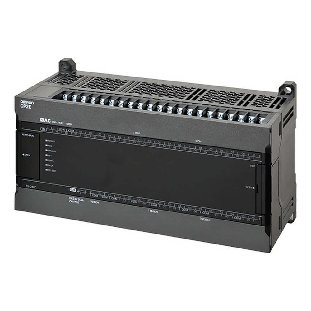 Omron CP2E-E60DR-A CP2E Serisi Kompakt PLC (60 I/O, Röle, 100-240VAC)