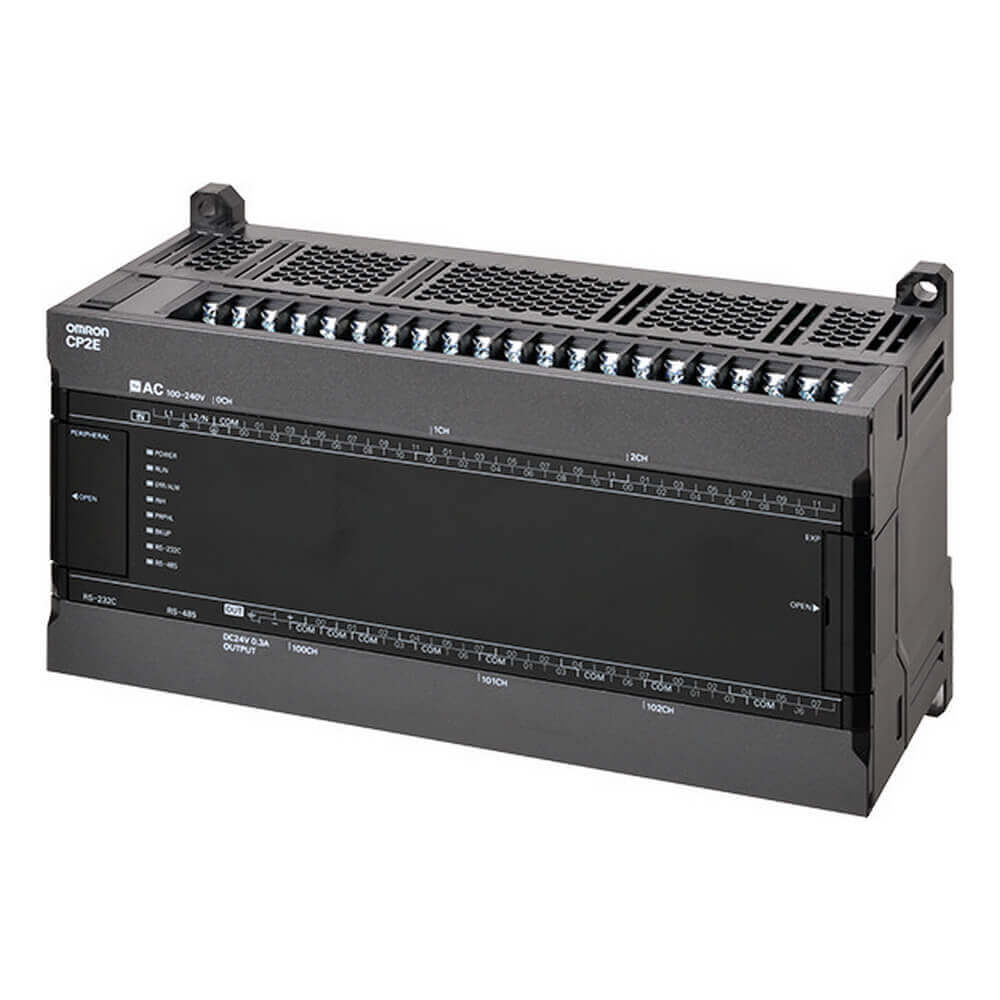 Omron CP2E-S60DR-A CP2E Serisi Kompakt PLC (60 I/O, Röle, 100-240VAC)