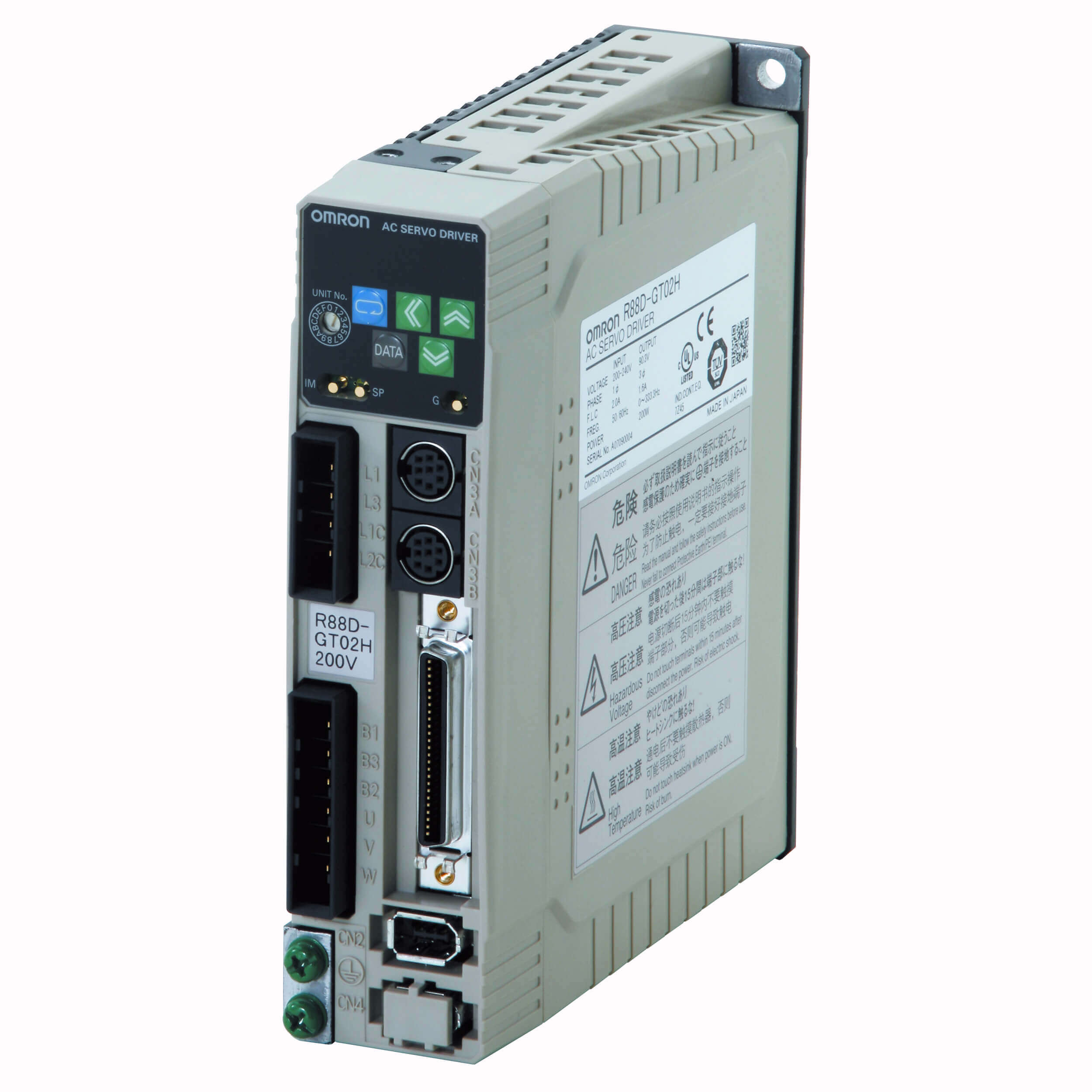 Omron R88D-GT02H — G Serisi Servo Sürücü (Analog / Puls (pozisyon-hız-tork))