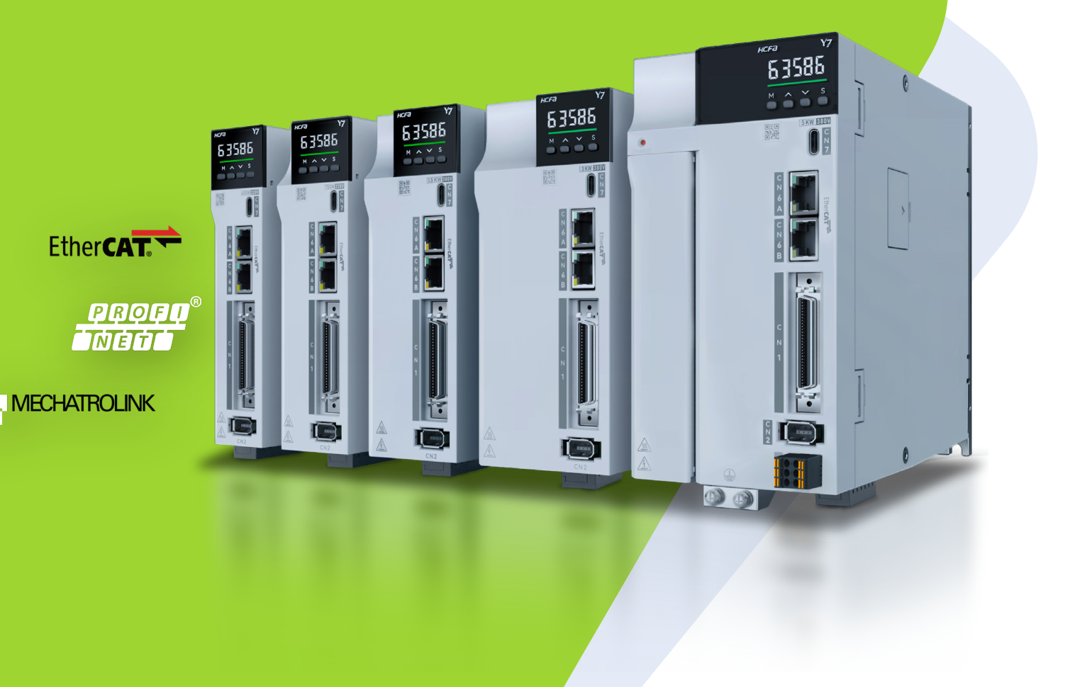 HCFA HN-Y7NA100T-S Y7S Pulse Servo Sürücü (1kW 380VAC)